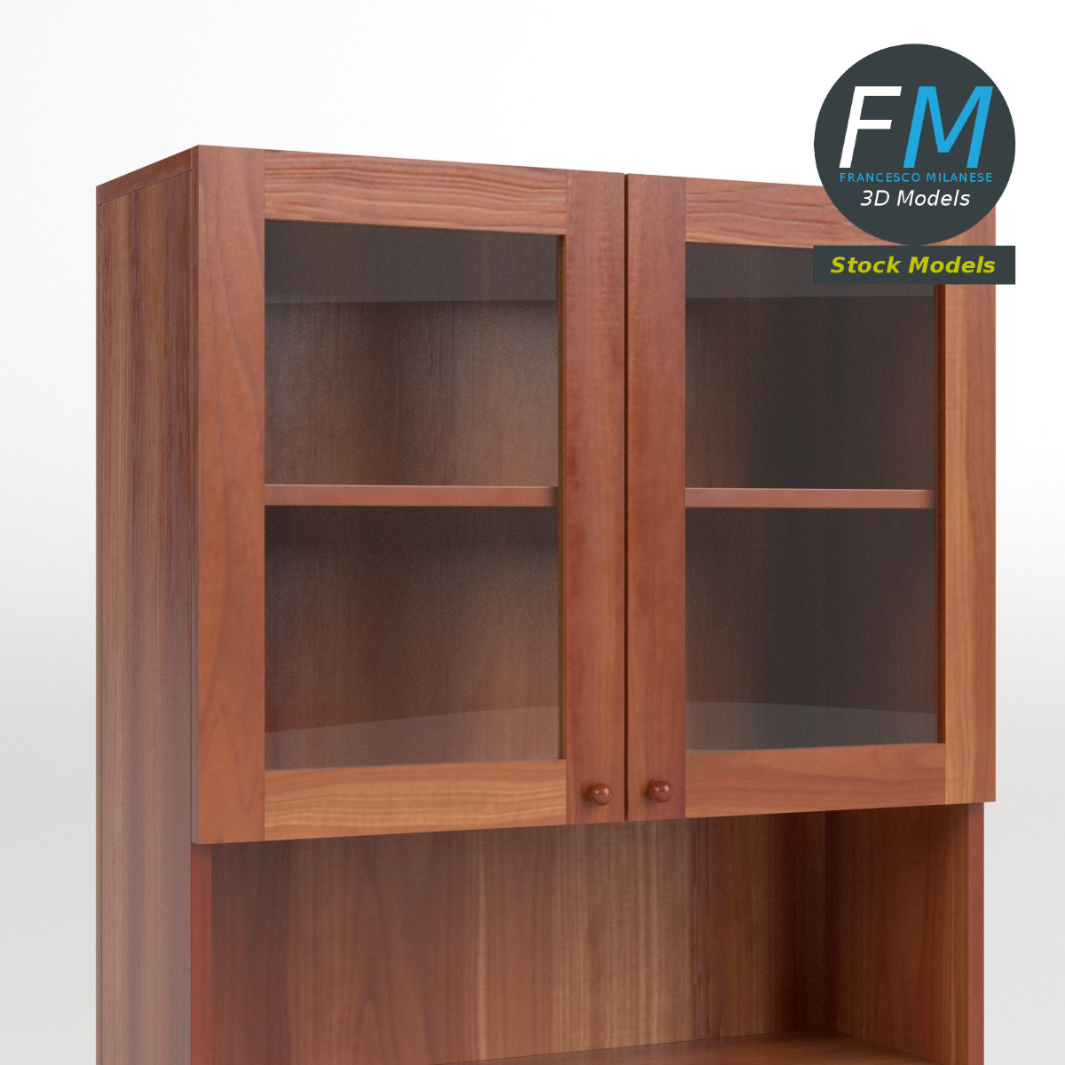 3D-Modell - Vitrinenschrank - 03