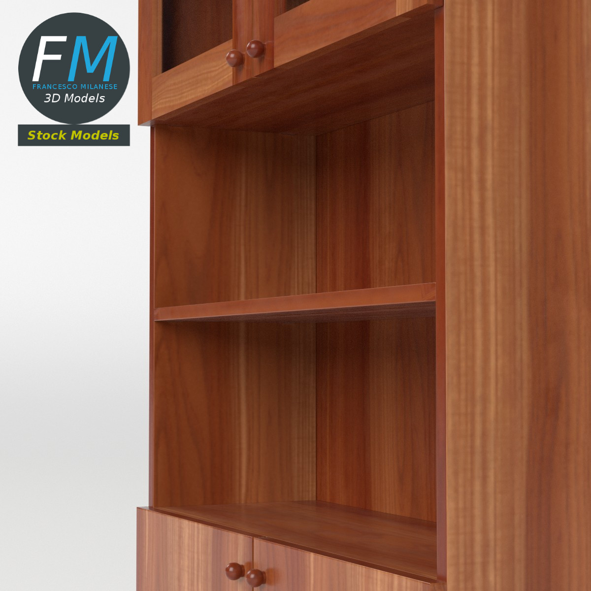 3D-Modell - Vitrinenschrank - 05