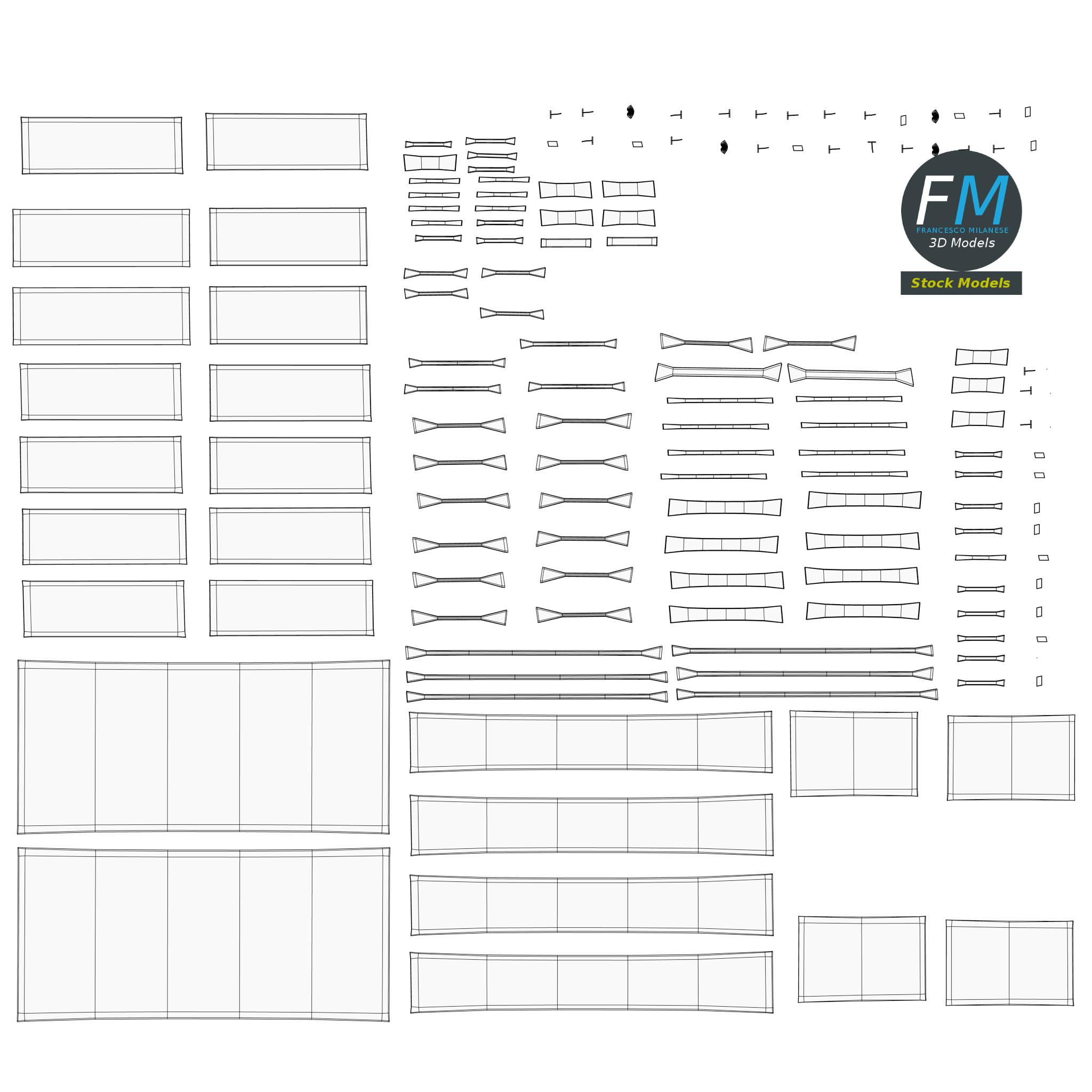 3D-Modell - Vitrinenschrank - 11