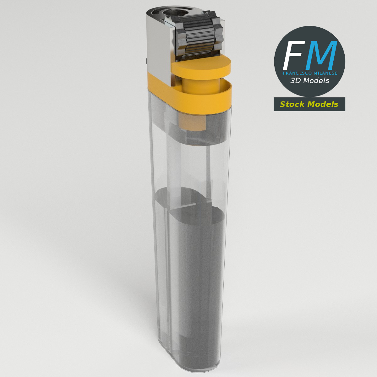 3D-Modell - Einwegfeuerzeug - 02