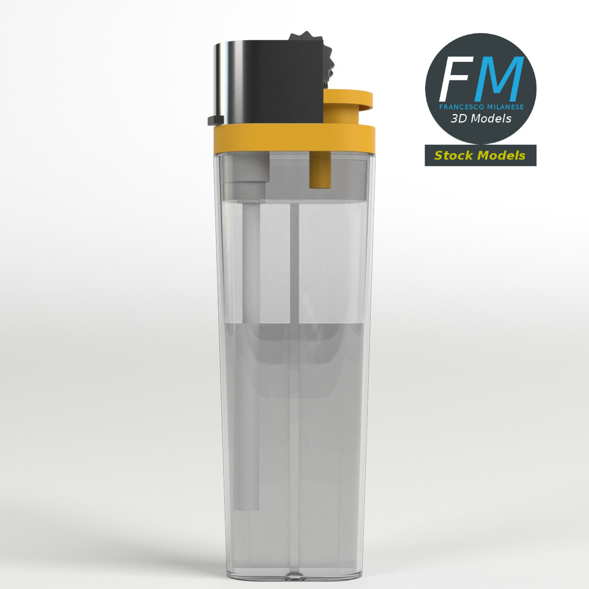 3D-Modell - Einwegfeuerzeug - 03