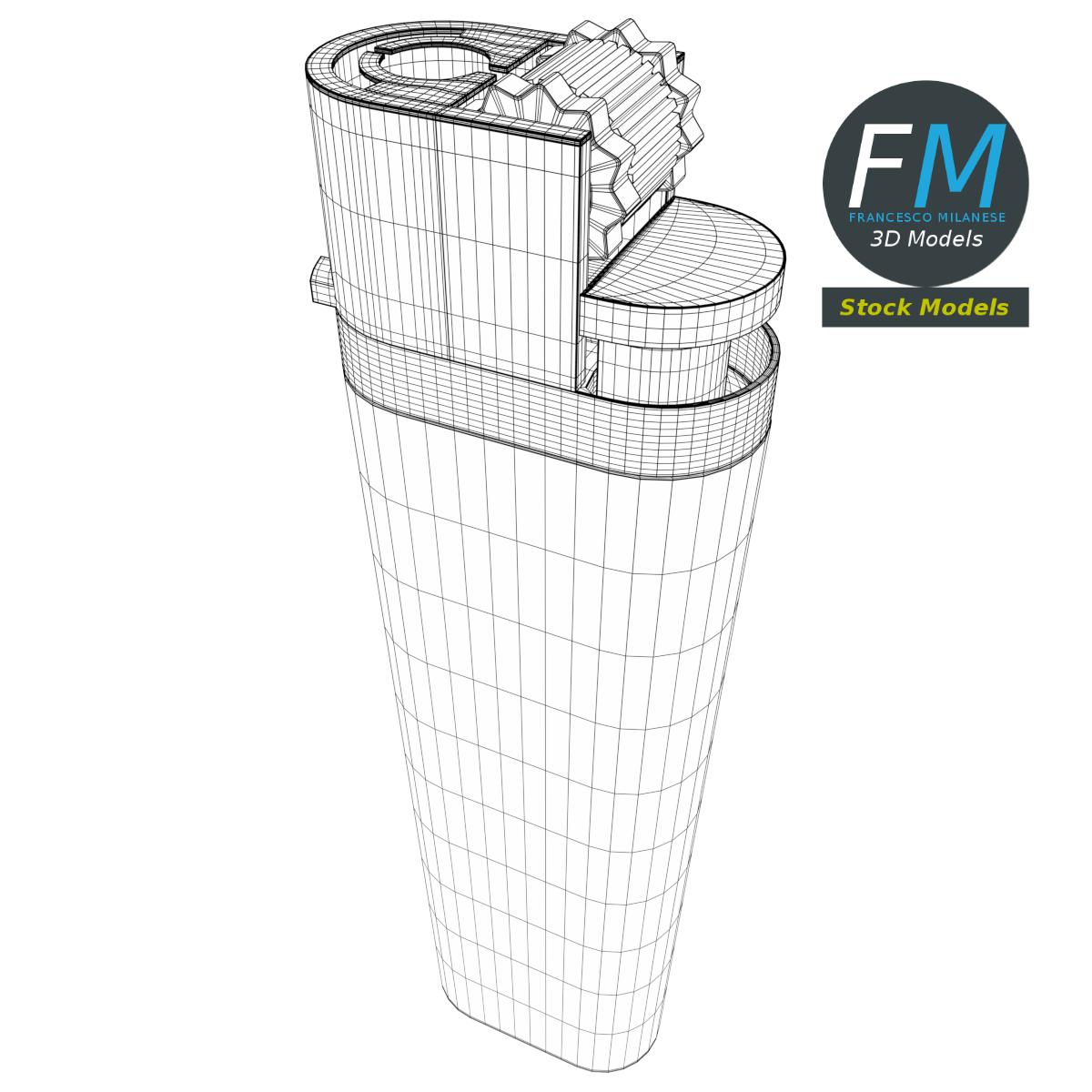 3D-Modell - Einwegfeuerzeug - 07