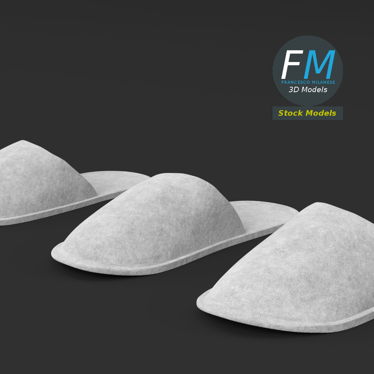 3D-Modell - Einweg-Hausschuhe - 05