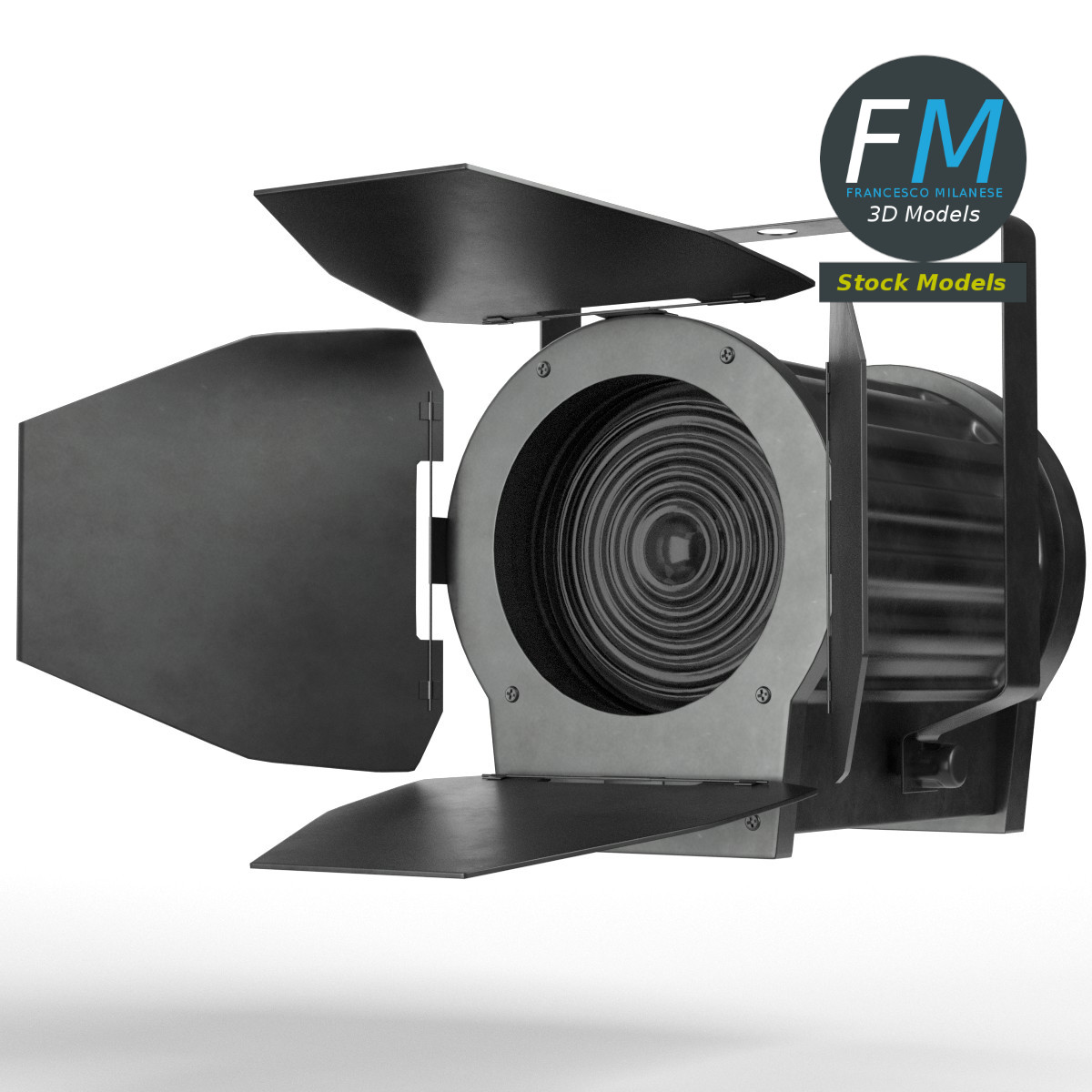 3D-Modell - DMX-Bühnenscheinwerfer - 01