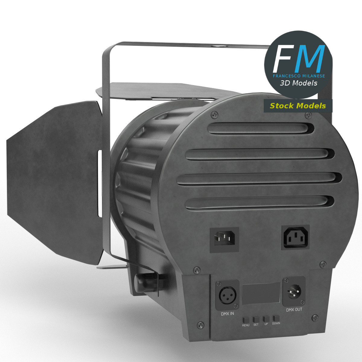 3D-Modell - DMX-Bühnenscheinwerfer - 02