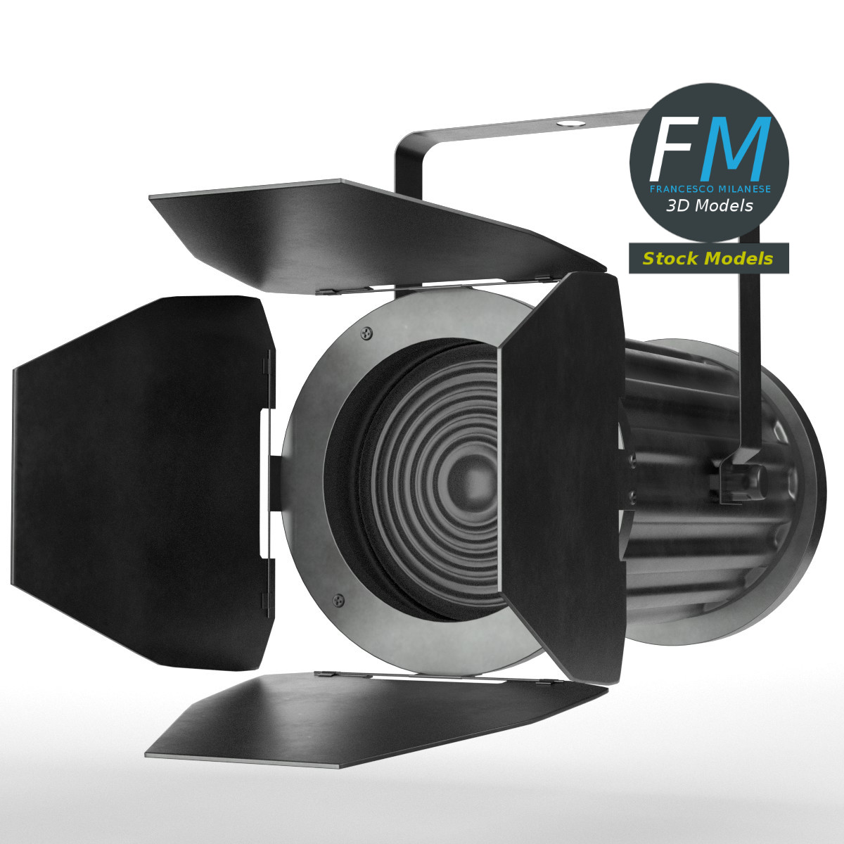 3D-Modell - DMX-Bühnenscheinwerfer - 01