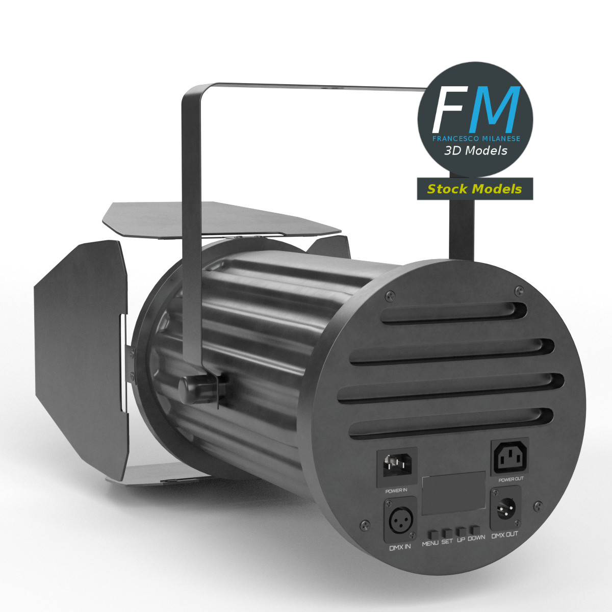 3D-Modell - DMX-Bühnenscheinwerfer - 02