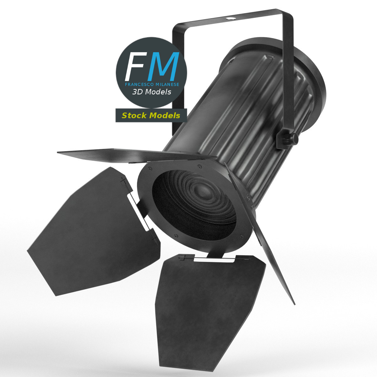 3D-Modell - DMX-Bühnenscheinwerfer - 03