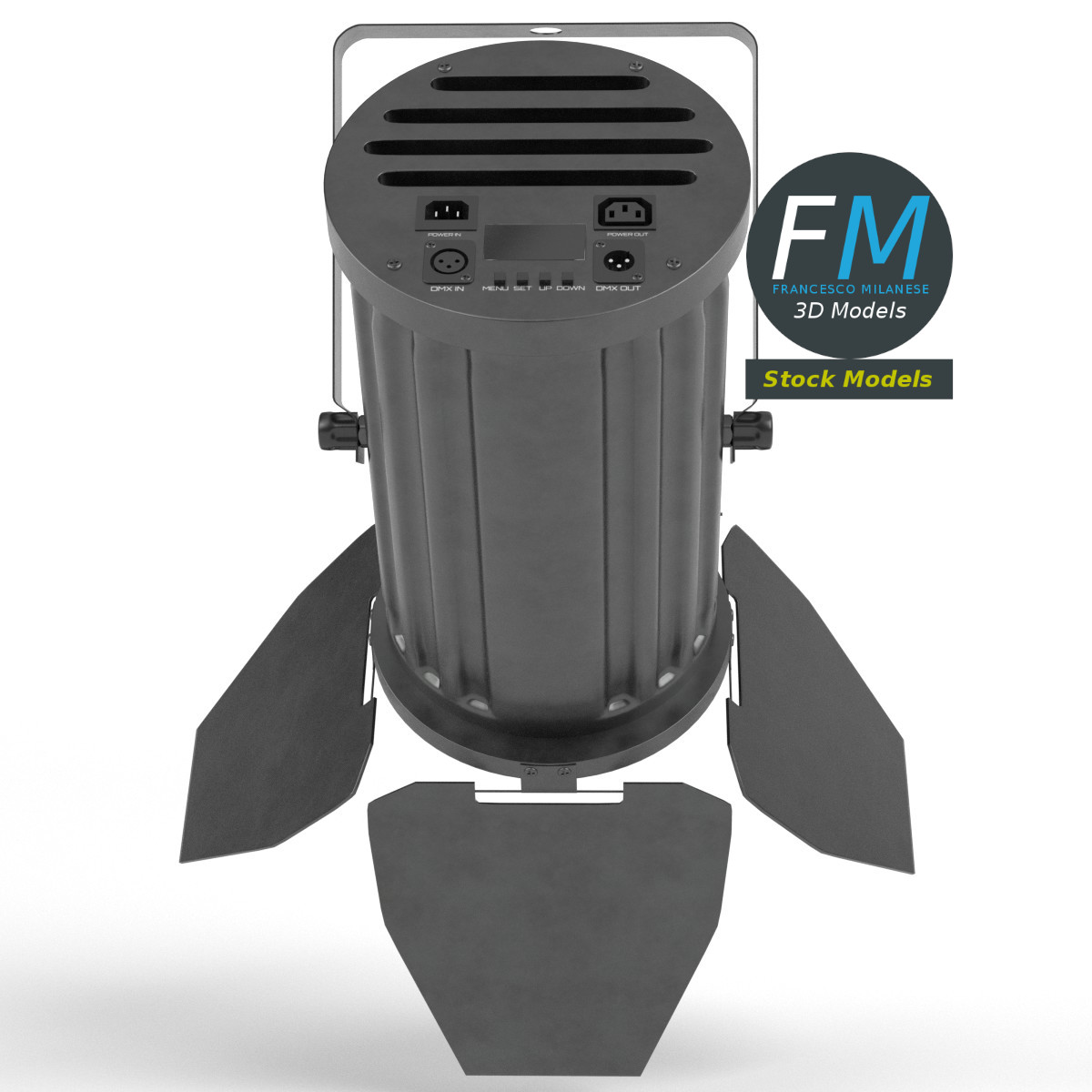 3D-Modell - DMX-Bühnenscheinwerfer - 04