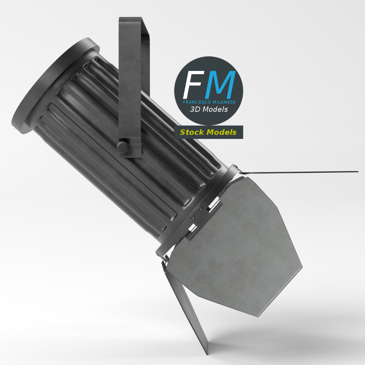 3D-Modell - DMX-Bühnenscheinwerfer - 05