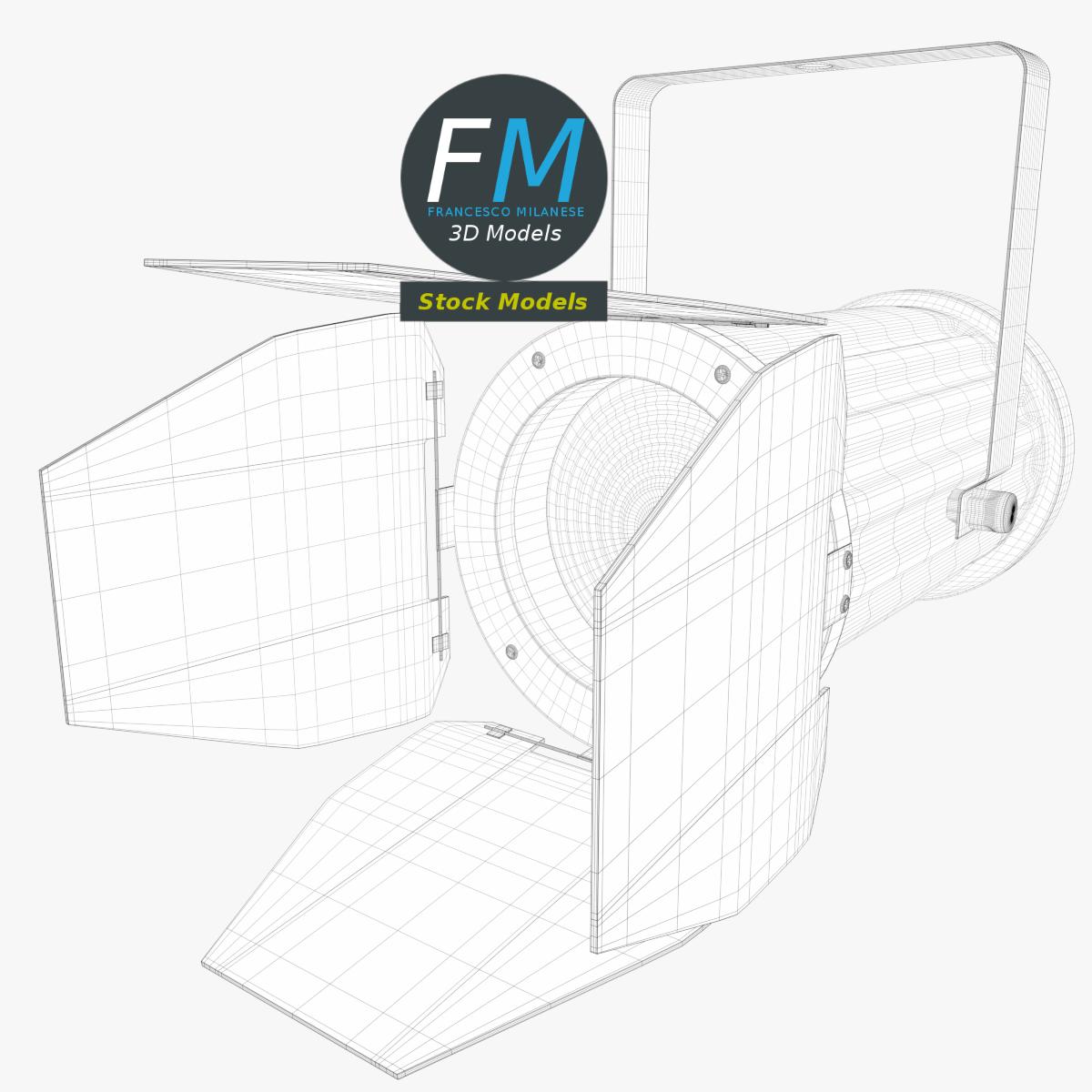 3D-Modell - DMX-Bühnenscheinwerfer - 07