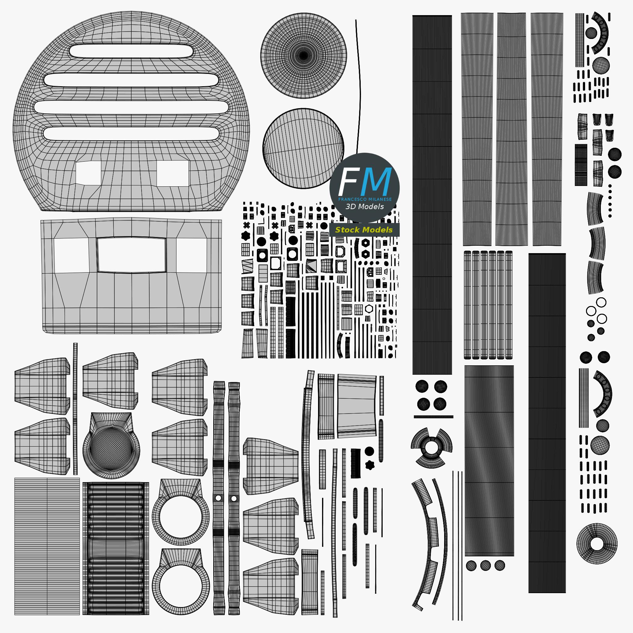 3D-Modell - DMX-Bühnenscheinwerfer auf Stativ - 11 3D-Modell - DMX-Bühnenscheinwerfer auf Stativ - 11