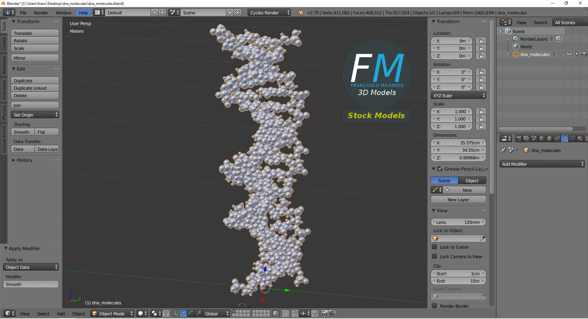 3D-Modell - DNA-Moleküle - 09