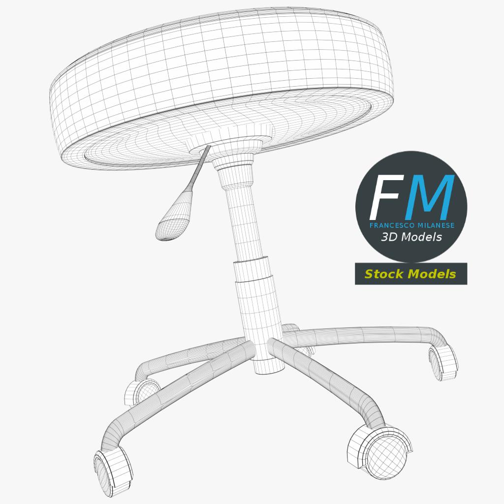 3D-Modell - Arzthocker - 08