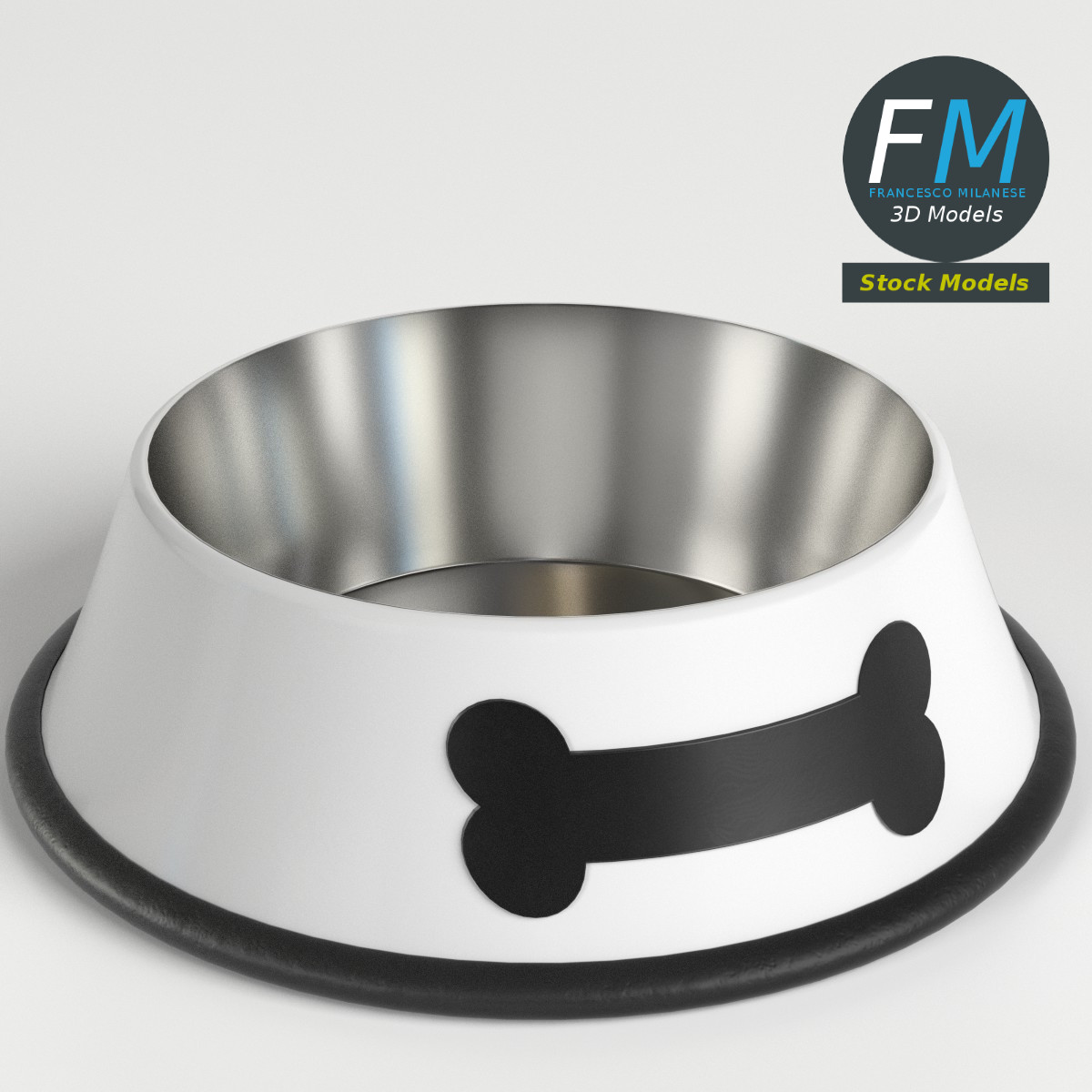 3D-Modell - Hundenapf - 01