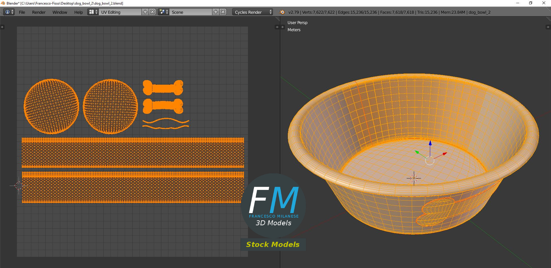 3D-Modell - Hundenapf - 10