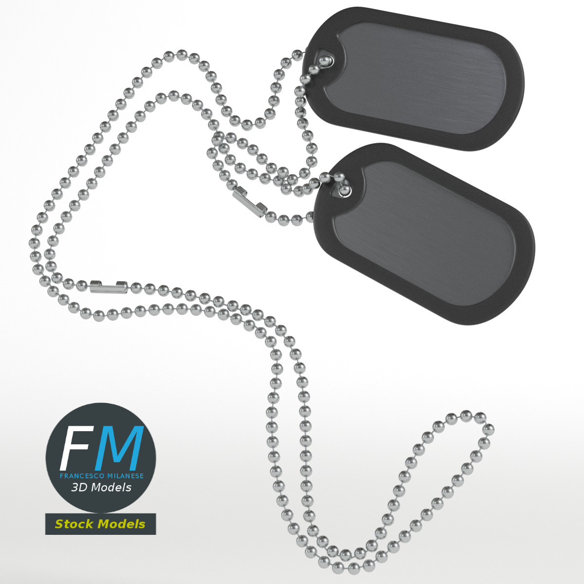 3D-Modell - Erkennungsmarken - 01