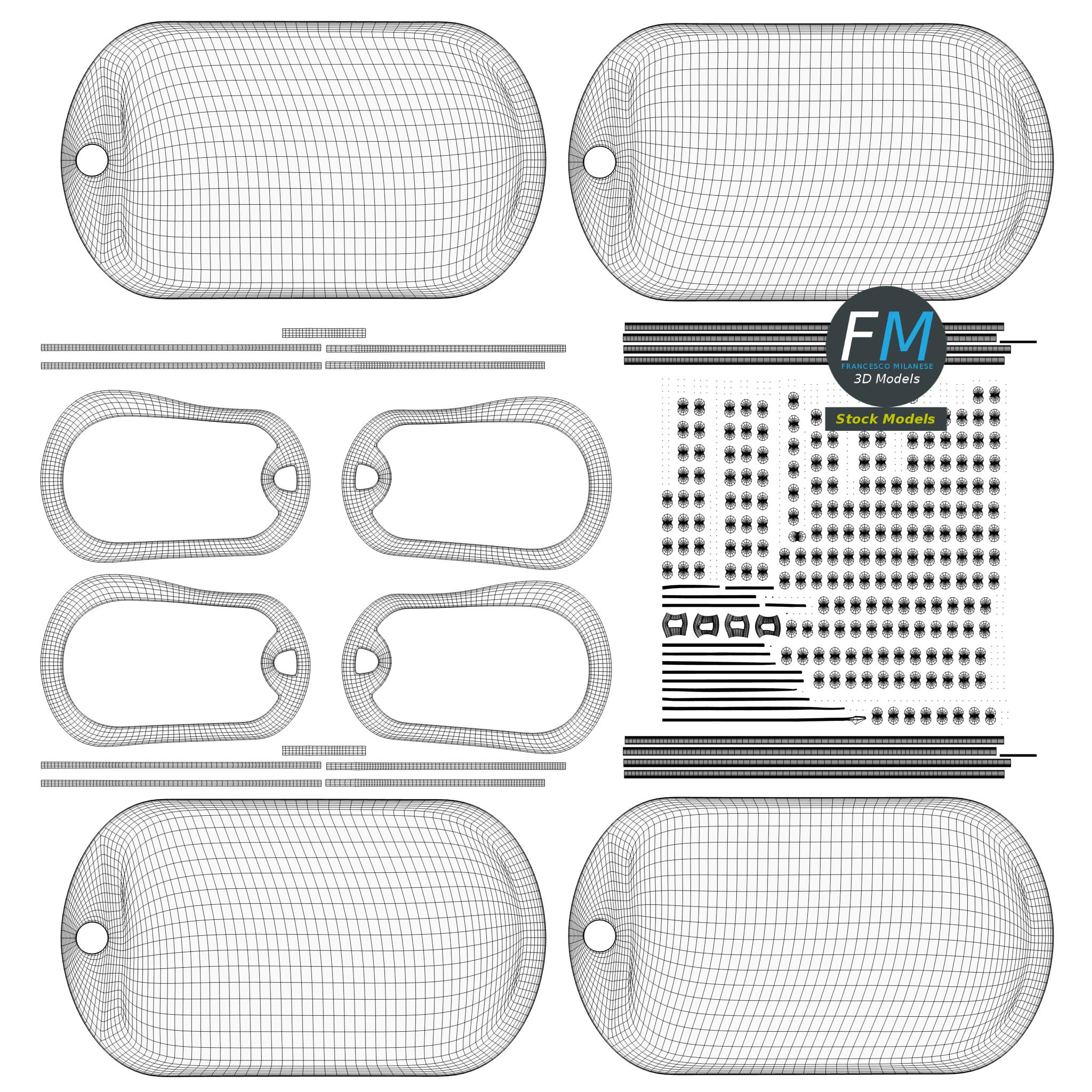 3D-Modell - Erkennungsmarken - 11 3D-Modell - Erkennungsmarken - 11
