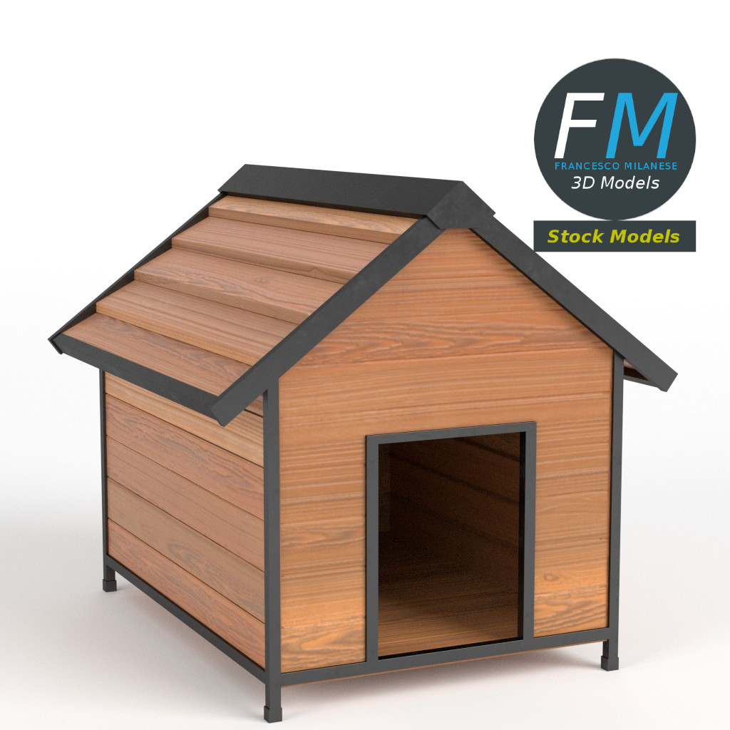 3D-Modell - Hundehütte - 01