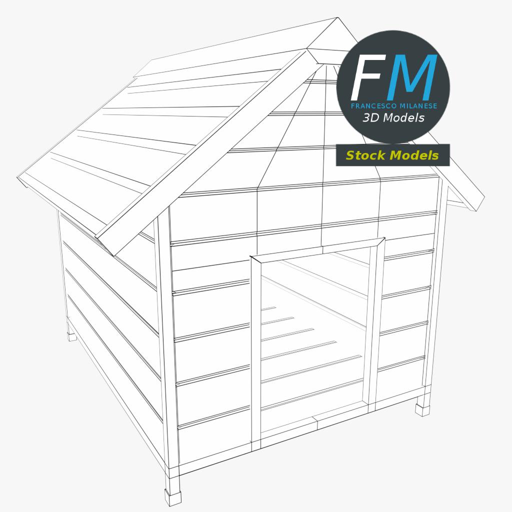 3D-Modell - Hundehütte - 07