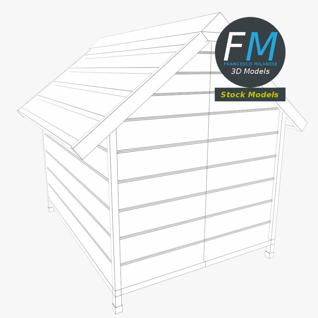 3D-Modell - Hundehütte - 08