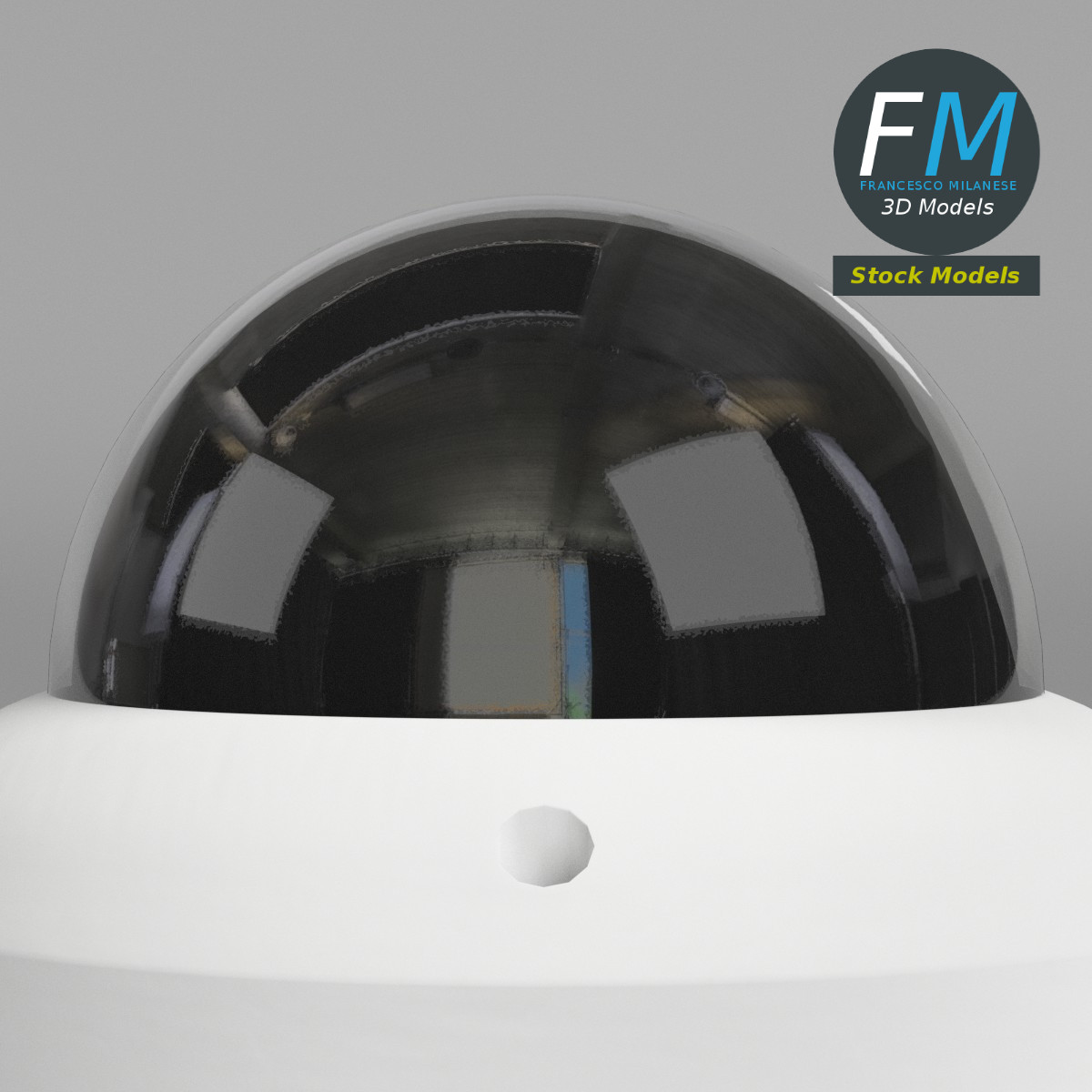 3D-Modell - Dome-Überwachungskamera - 04