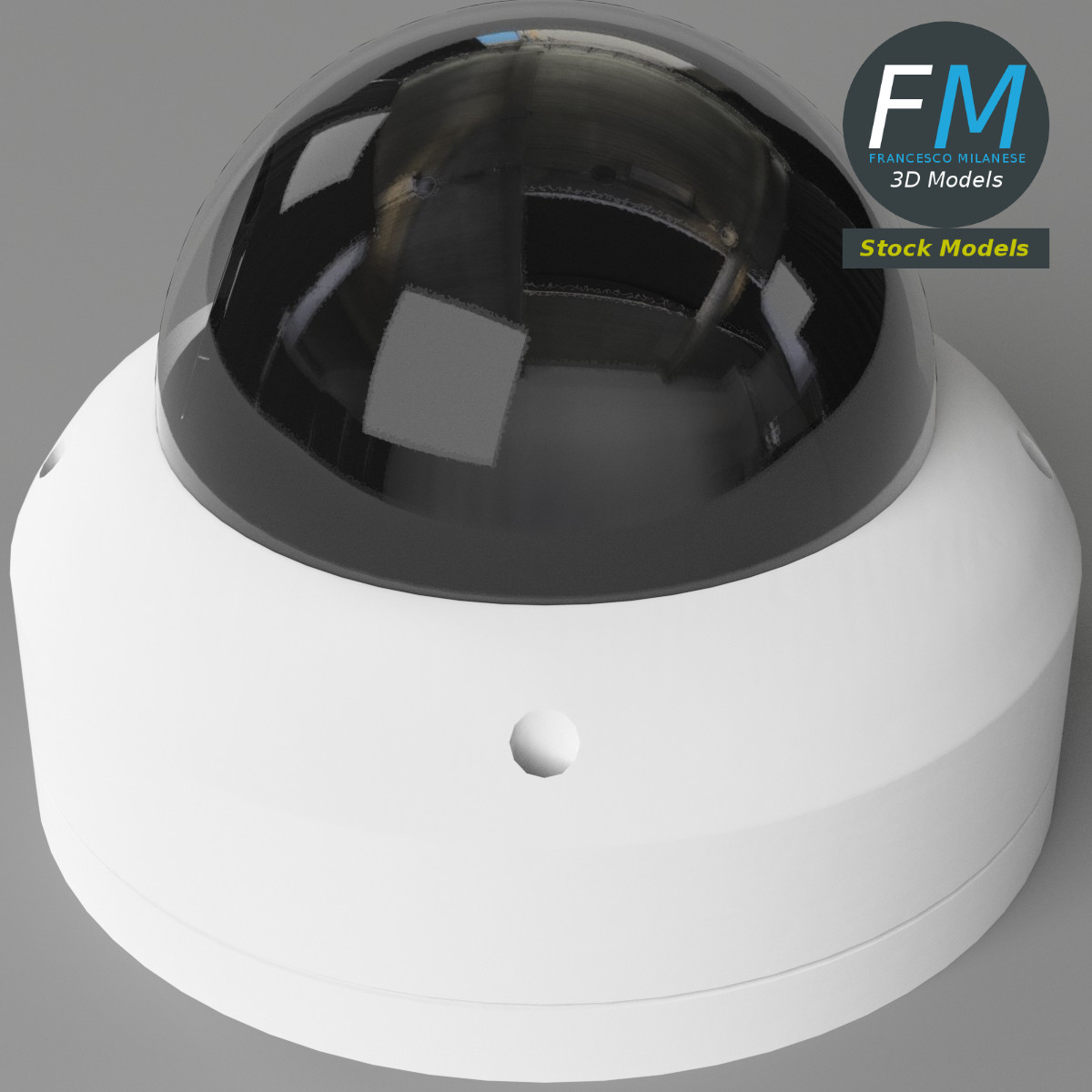 3D-Modell - Dome-Überwachungskamera - 05