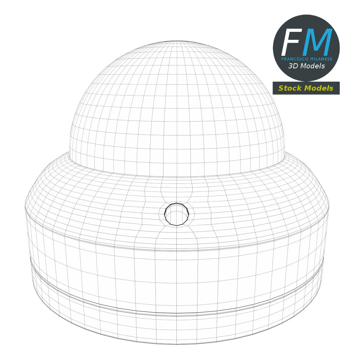 3D-Modell - Dome-Überwachungskamera - 07