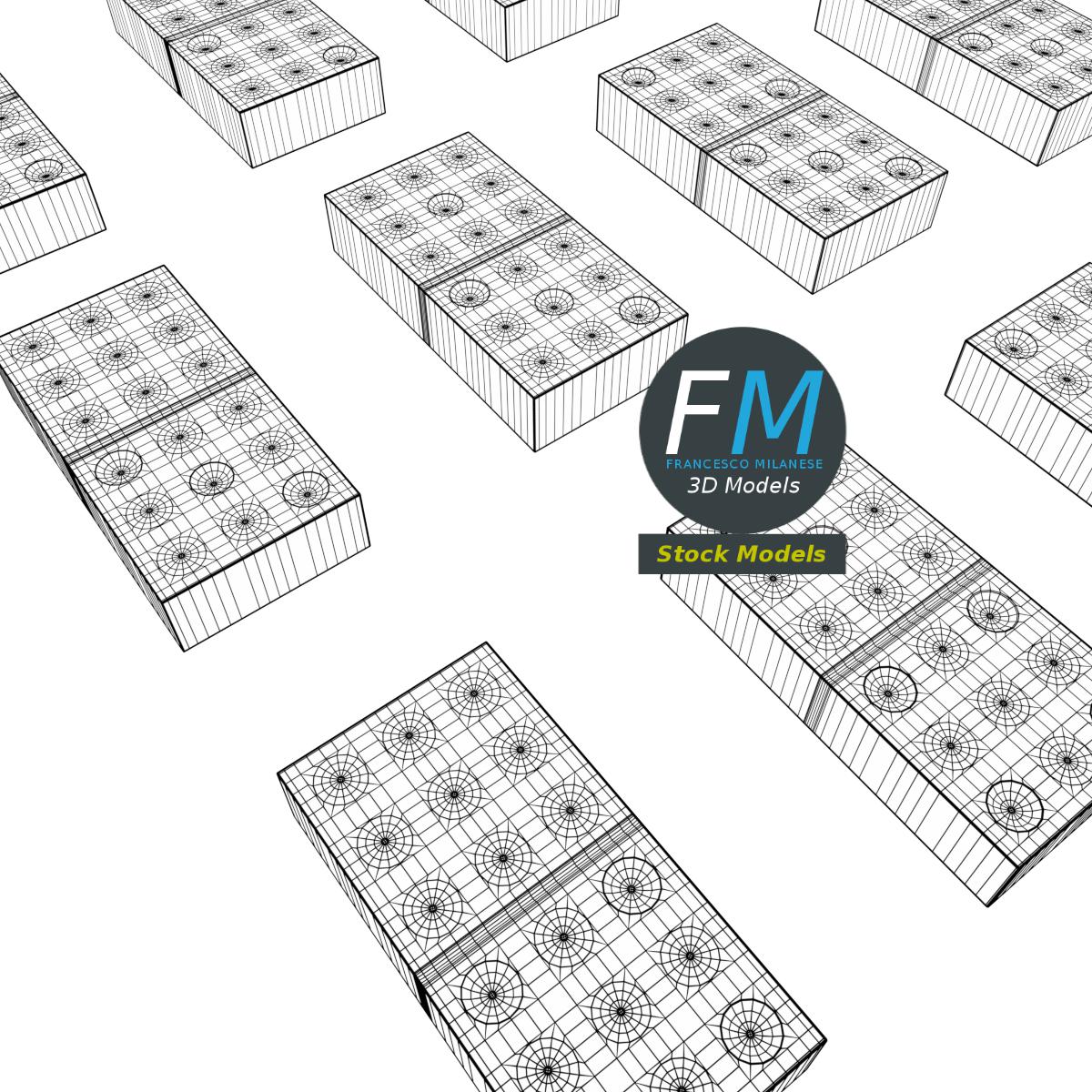 3D-Modell - Domino-Set - 08