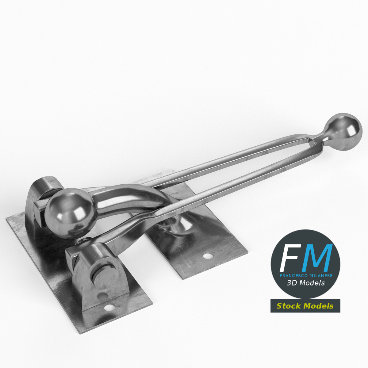 3D-Modell - Türsicherung - 01