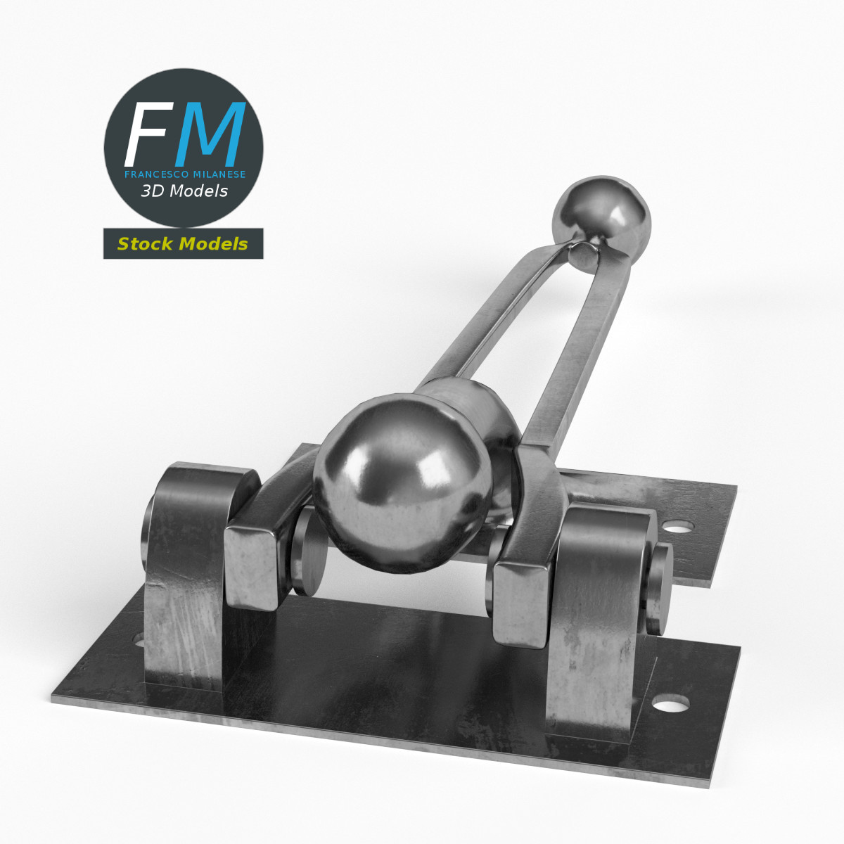 3D-Modell - Türsicherung - 04
