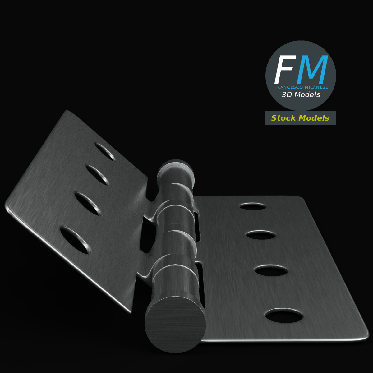 3D-Modell - Türscharnier - 04