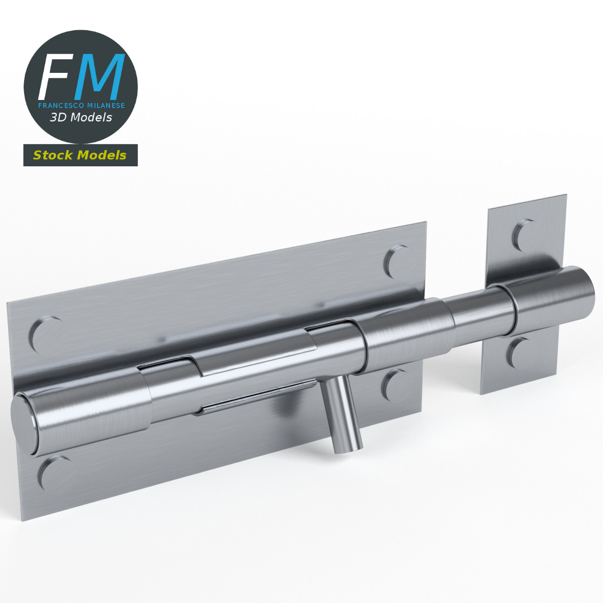 3D-Modell - Türriegel - 01