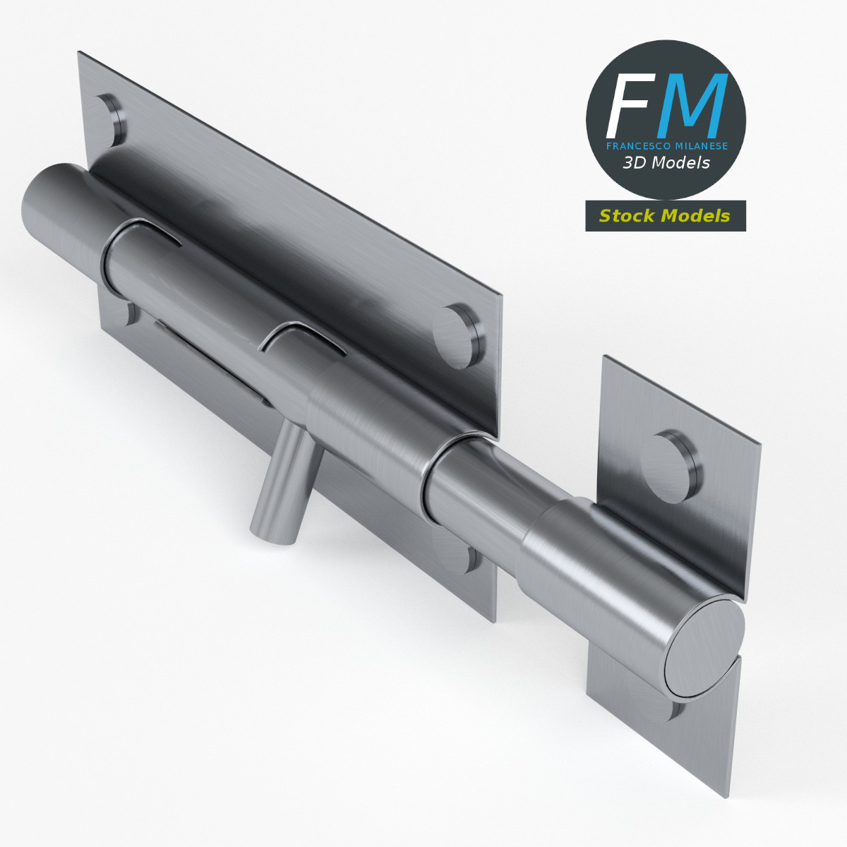 3D-Modell - Türriegel - 02