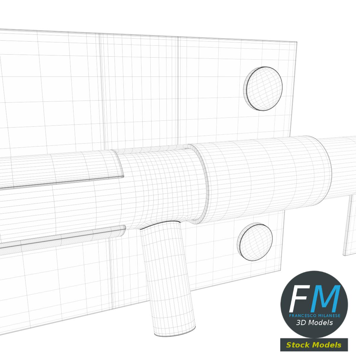 3D-Modell - Türriegel - 08