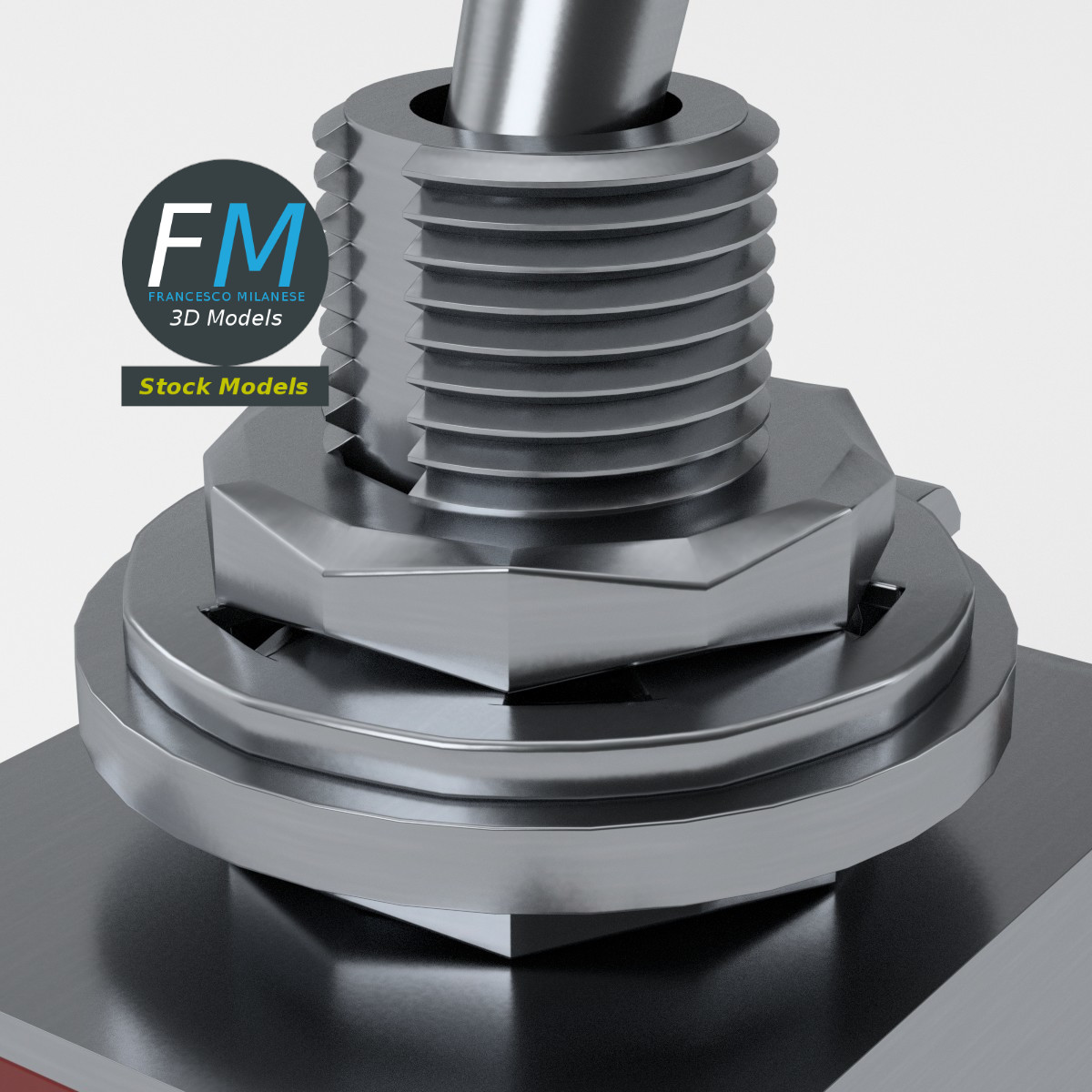 3D-Modell - Zweipoliger Umschalter mit Doppelwurf - 05