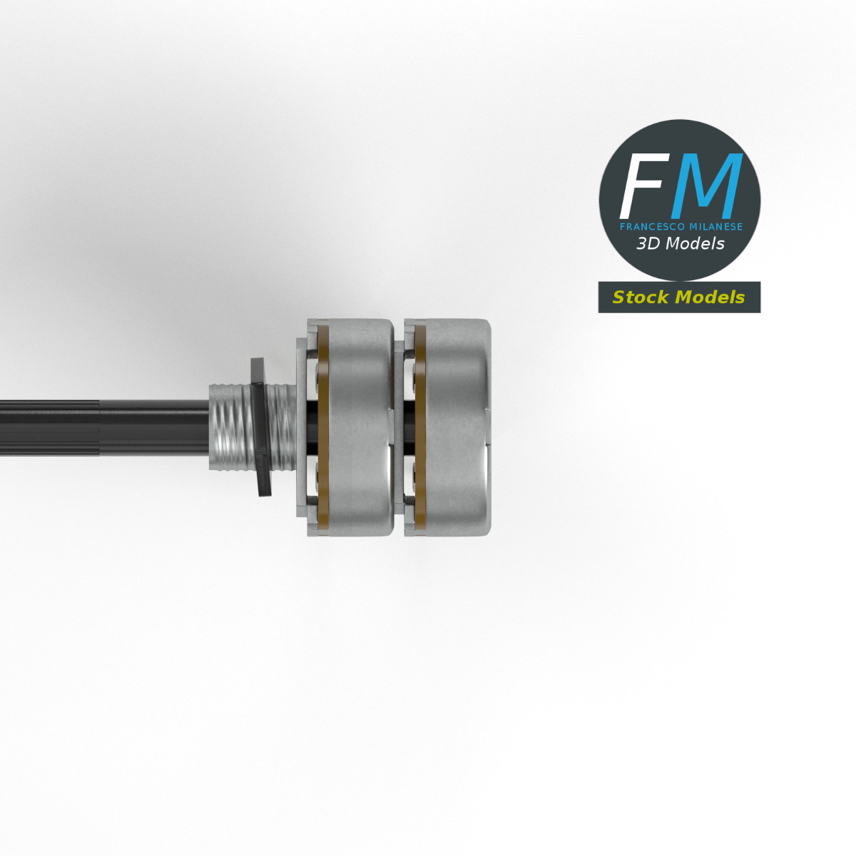 3D-Modell - Doppelpotentiometer - 06
