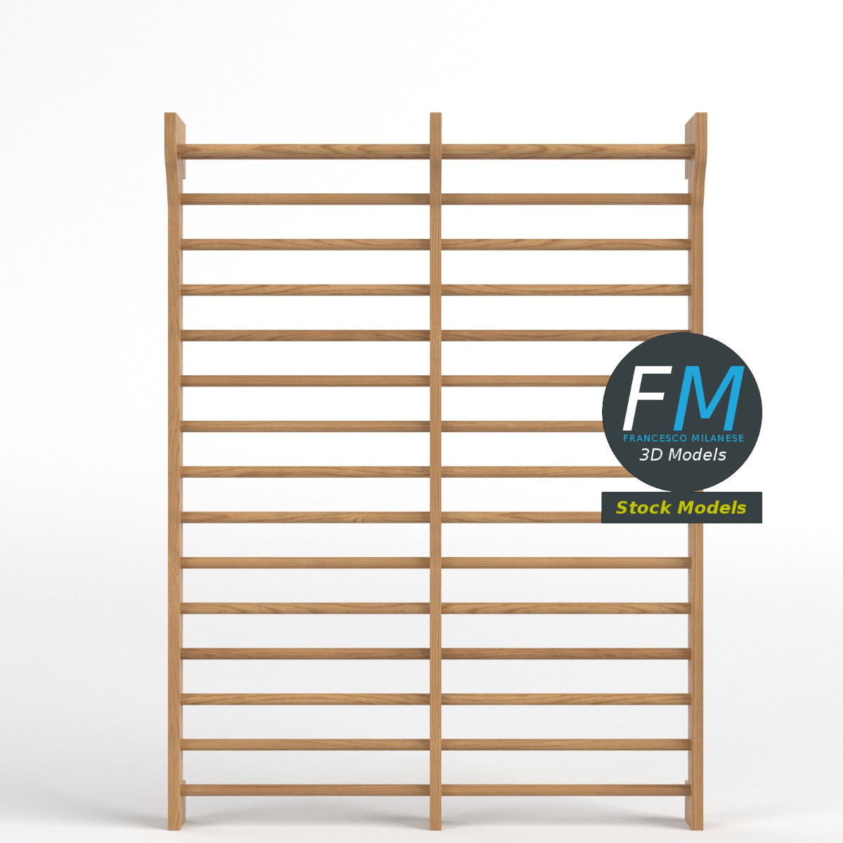 3D-Modell - Doppelte Sprossenwand - 06