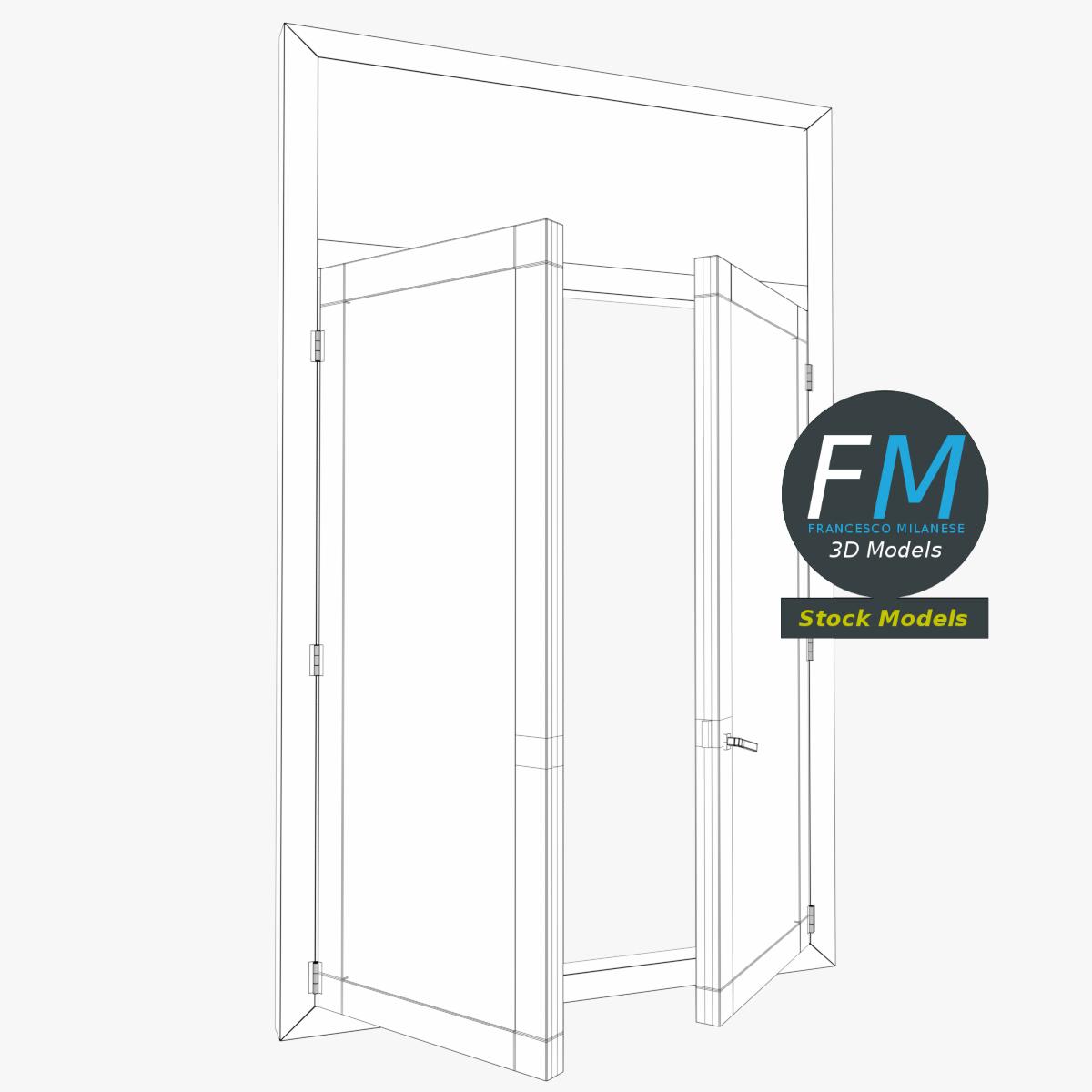 3D-Modell - Doppelfenster mit Oberlicht - 08