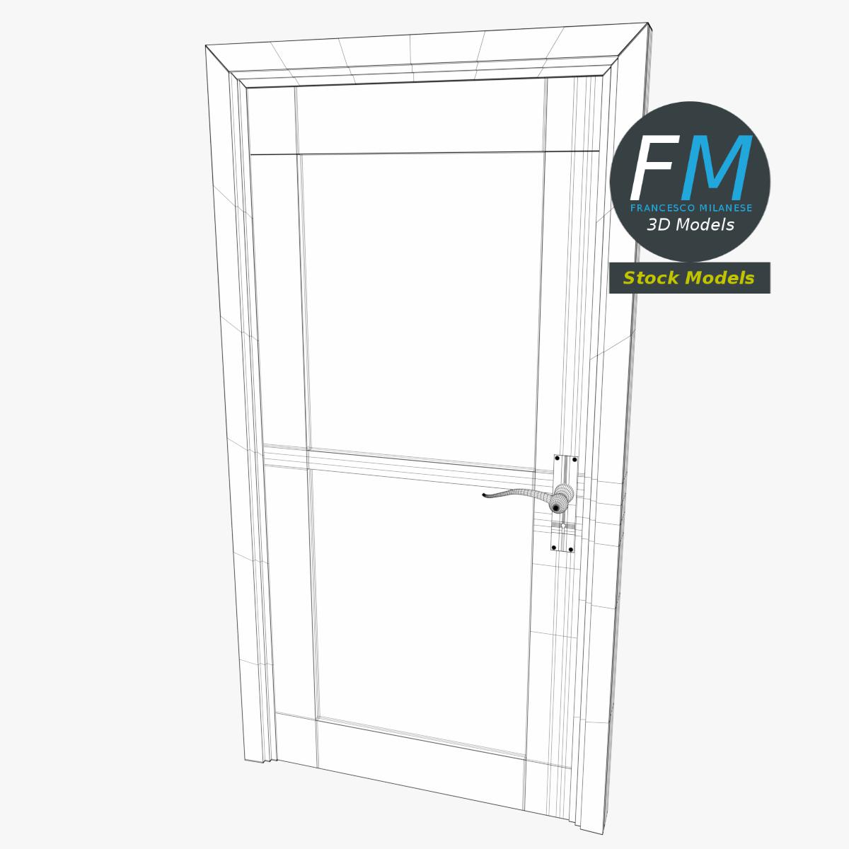 3D-Modell - Doppelte Glastür - 07