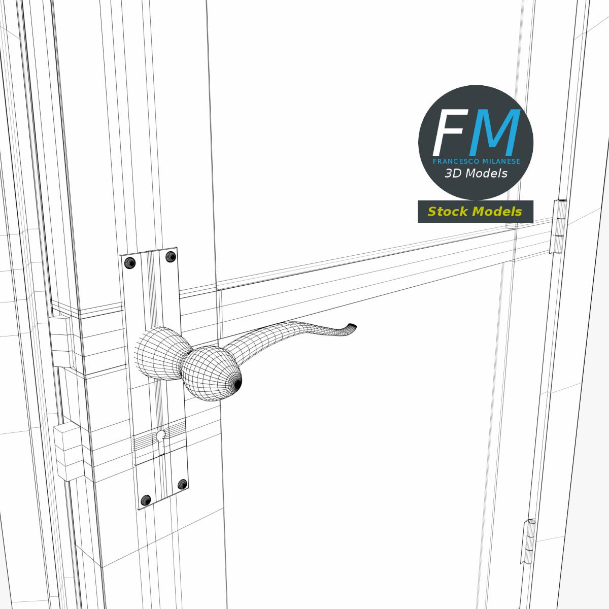 3D-Modell - Doppelte Glastür - 08