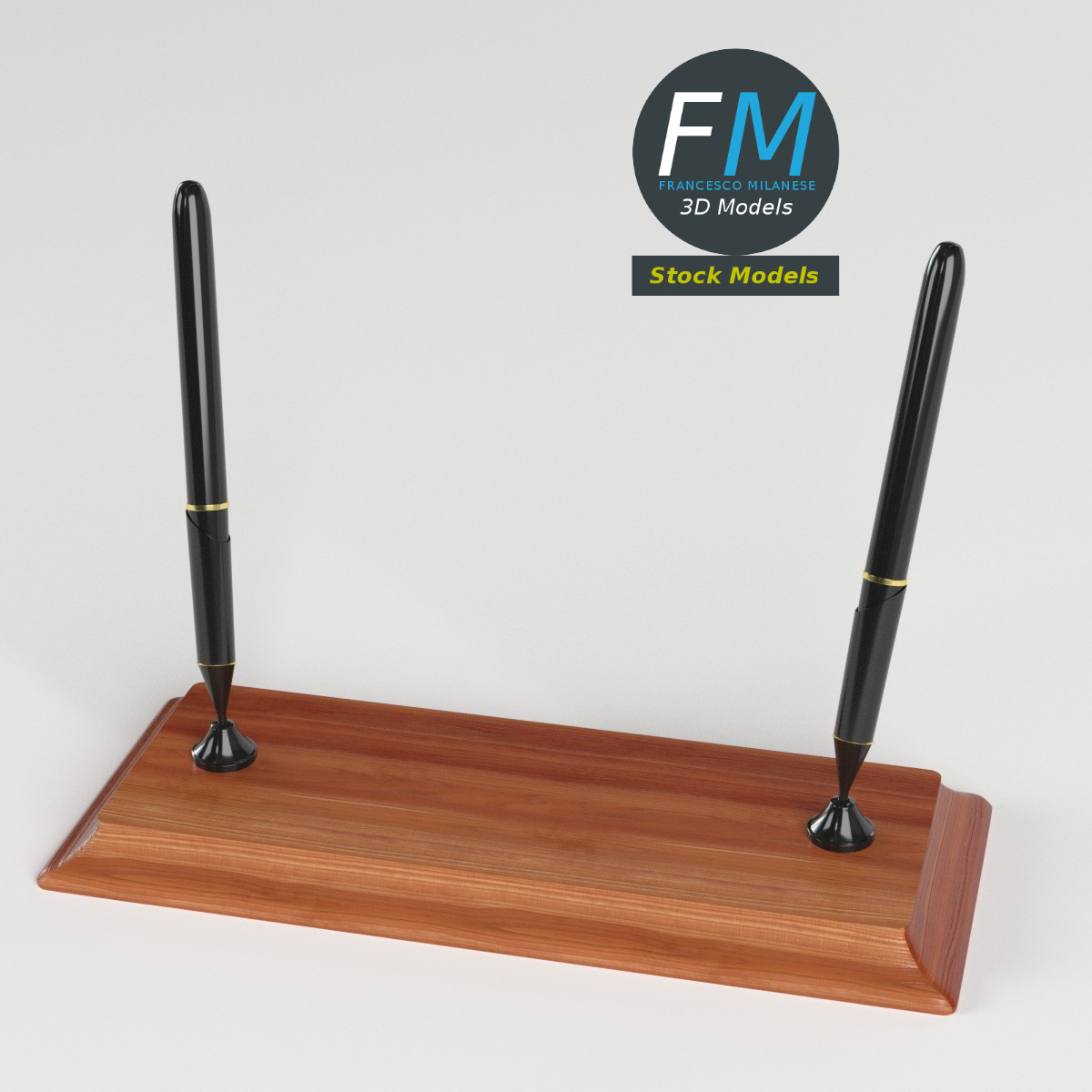 3D-Modell - Doppelter Stifthalter - 02