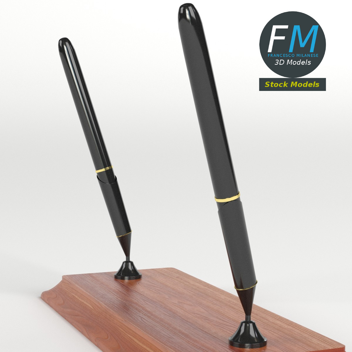 3D-Modell - Doppelter Stifthalter - 04