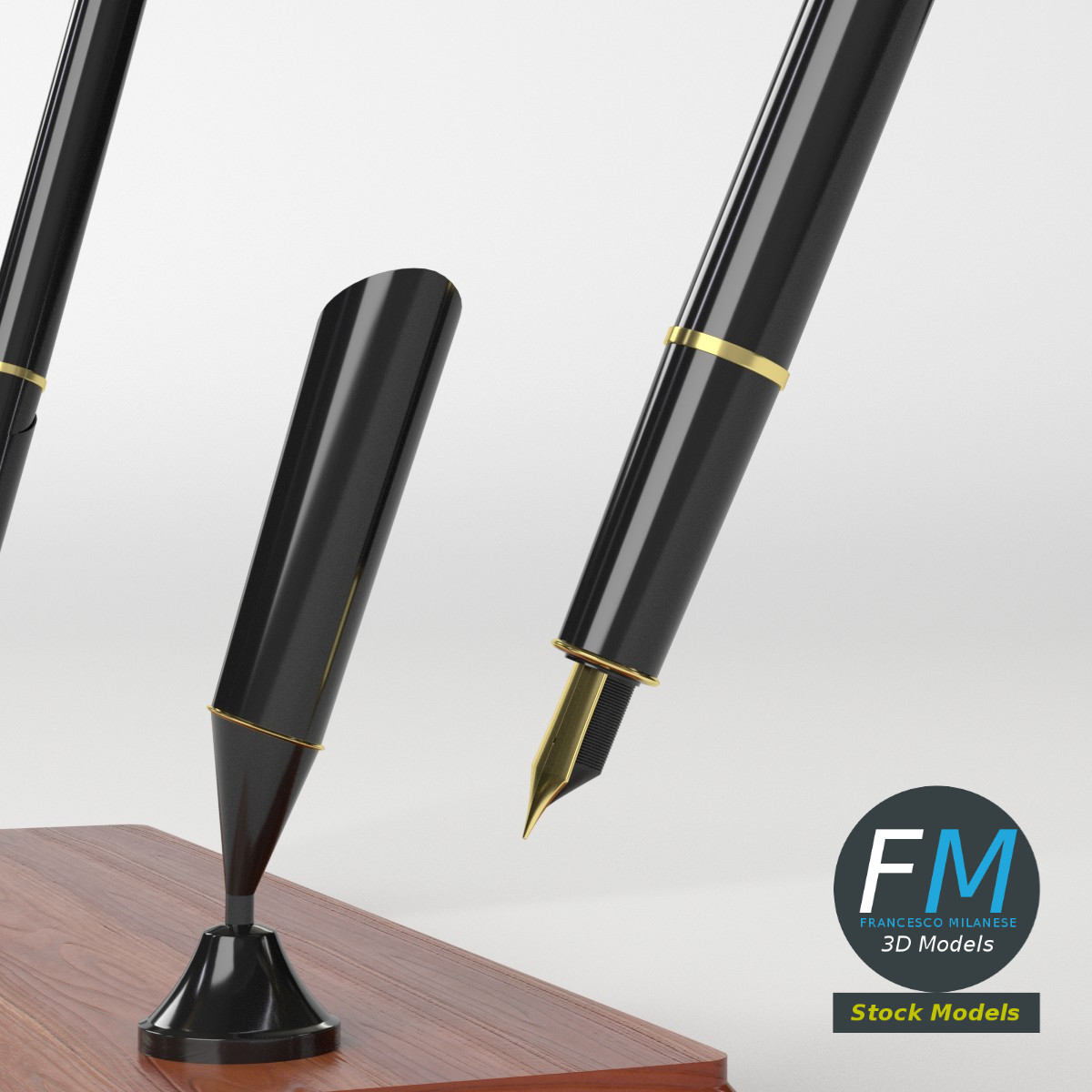 3D-Modell - Doppelter Stifthalter - 05