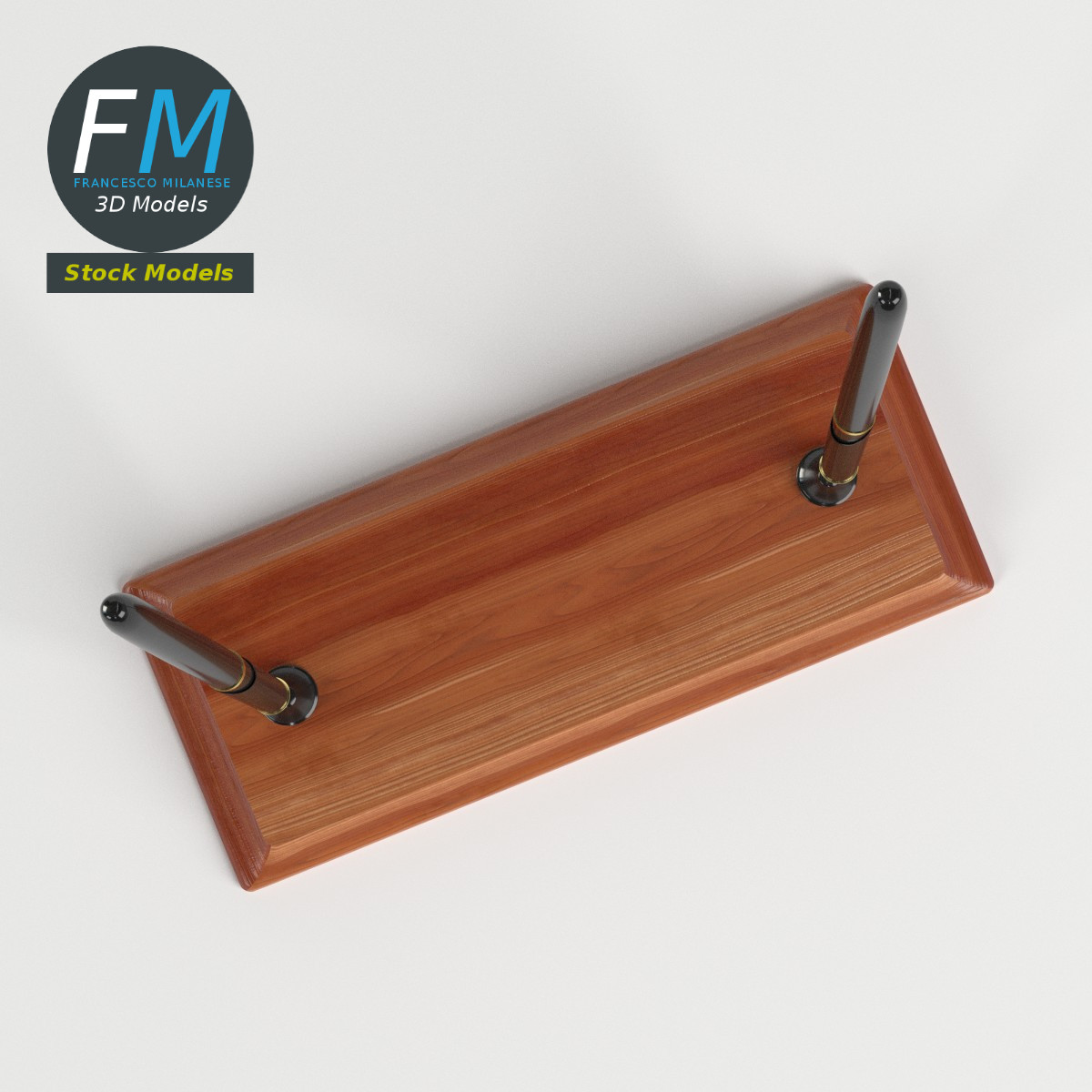 3D-Modell - Doppelter Stifthalter - 06