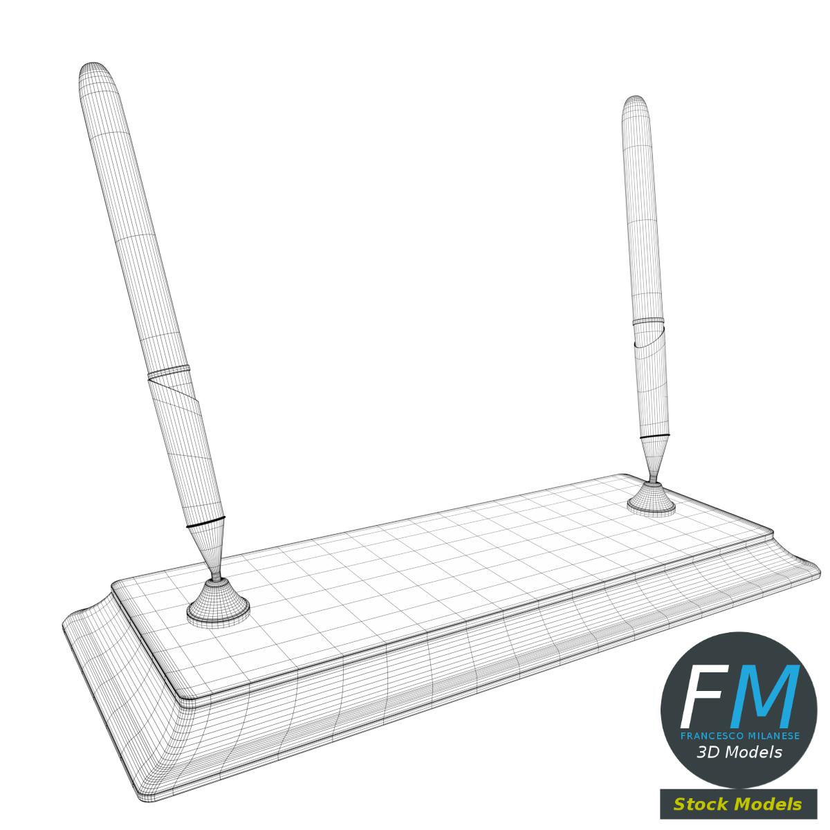 3D-Modell - Doppelter Stifthalter - 07