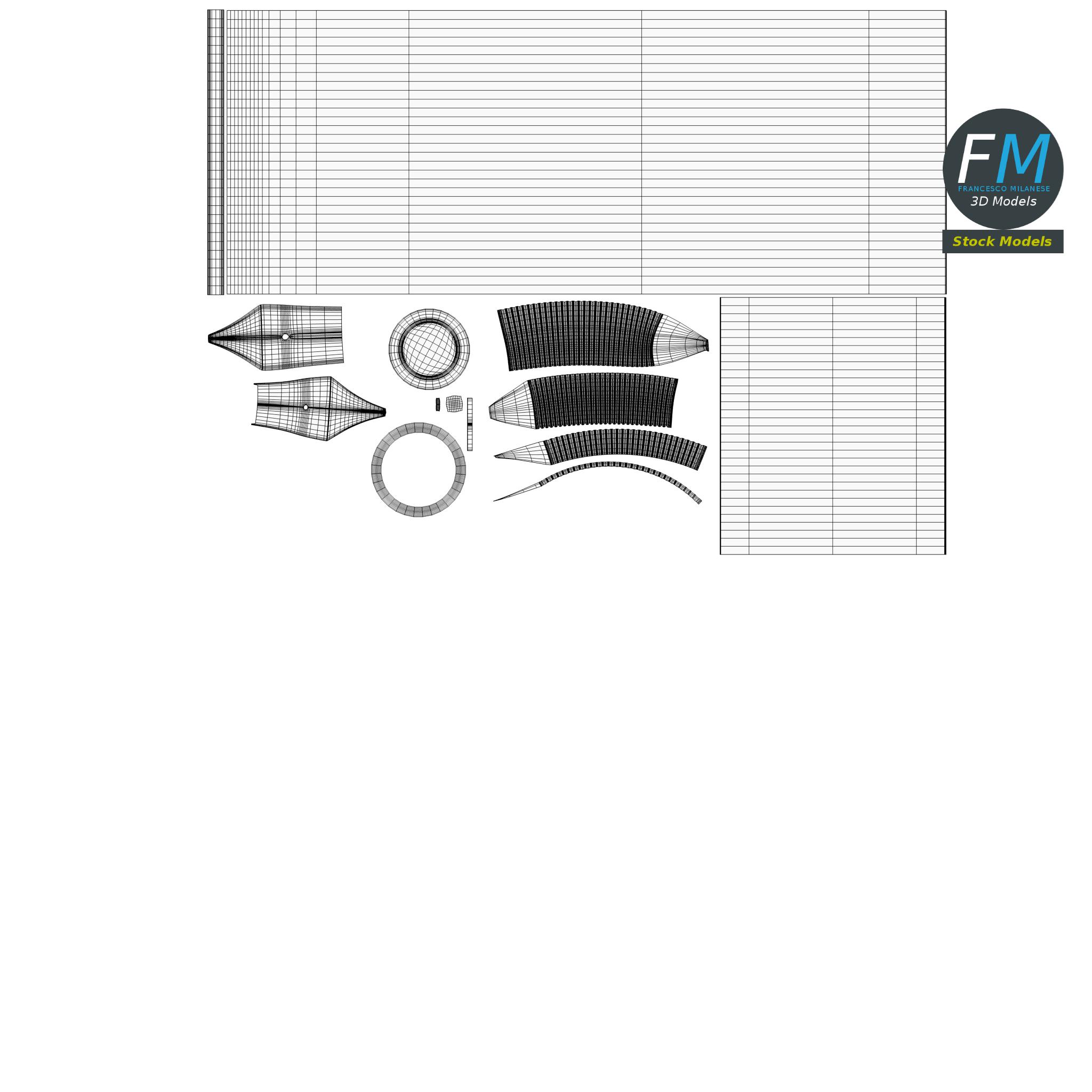 3D-Modell - Doppelter Stifthalter - 12