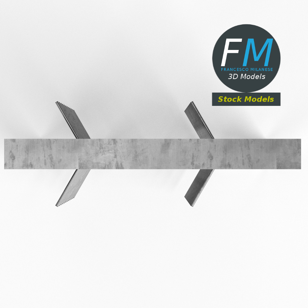 3D-Modell - Doppeltes Drehkreuz - 06