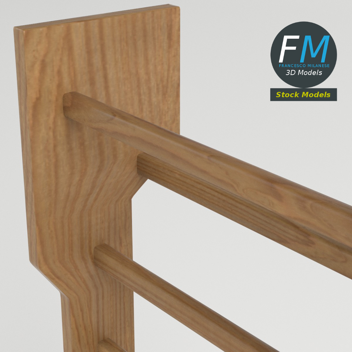 3D-Modell - Doppelte Sprossenwand - 03
