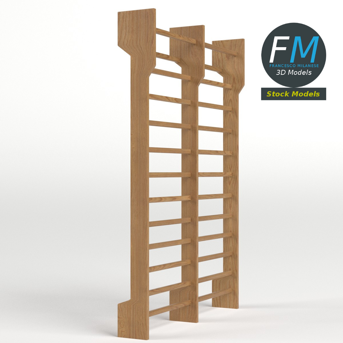 3D-Modell - Doppelte Sprossenwand - 04